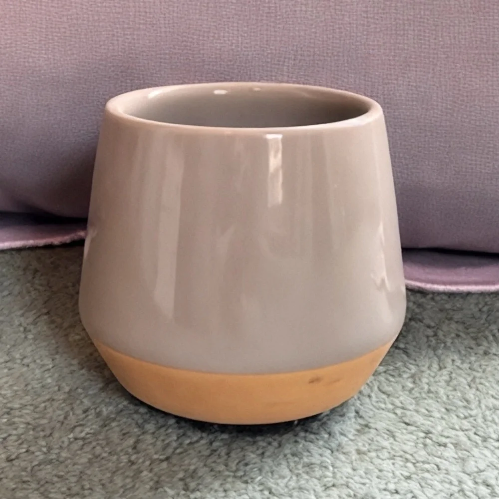 Two Toned Ceramic Mini Planter Pot